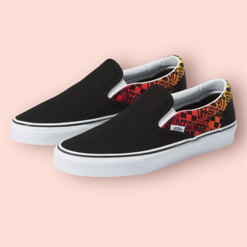 VANS Logo Flame Classic Slip On